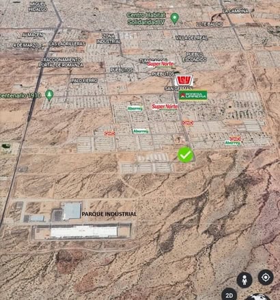 Amplia zona de bienes raíces comerciales en Hermosillo, Sonora, con ubicación estratégica cerca de parques industriales, supermercados y principales avenidas, ideal para invertir en propiedad comercial.