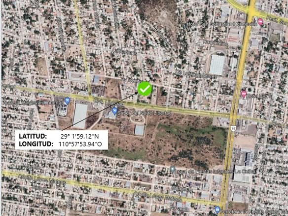 Terreno comercial en venta en zona estratégica de Tijuana, ideal para inversión en bienes raíces comerciales, cerca de avenidas principales y áreas de desarrollo. Ubicación precisa con coordenadas GPS.