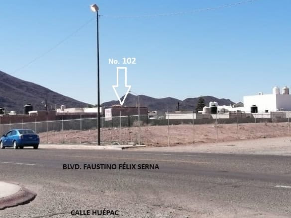 Lote comercial en venta en Blvd. Faustino Félix Serna, calle Húepac, ideal para inversión en bienes raíces comerciales en zona estratégica.