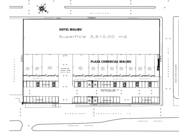 Amplia galería de imágenes de propiedades comerciales en Fompo Bienes Raíces, especializados en bienes raíces comerciales, con planos y detalles de espacios para inversión y desarrollo empresarial.