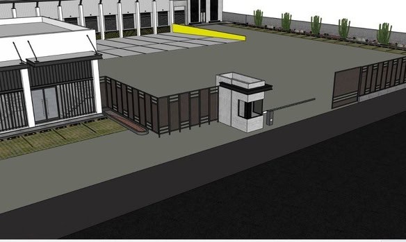 Amplio espacio de estacionamiento y área de acceso para propiedades comerciales en Fompo Bienes Raíces. Diseñado para optimizar la seguridad y funcionalidad de tu negocio.