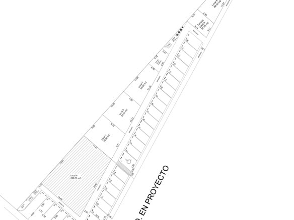 Amplia parcela de lotes comerciales en venta en un proyecto en desarrollo en una ubicación estratégica en la ciudad. Ideal para inversión y desarrollo inmobiliario comercial.