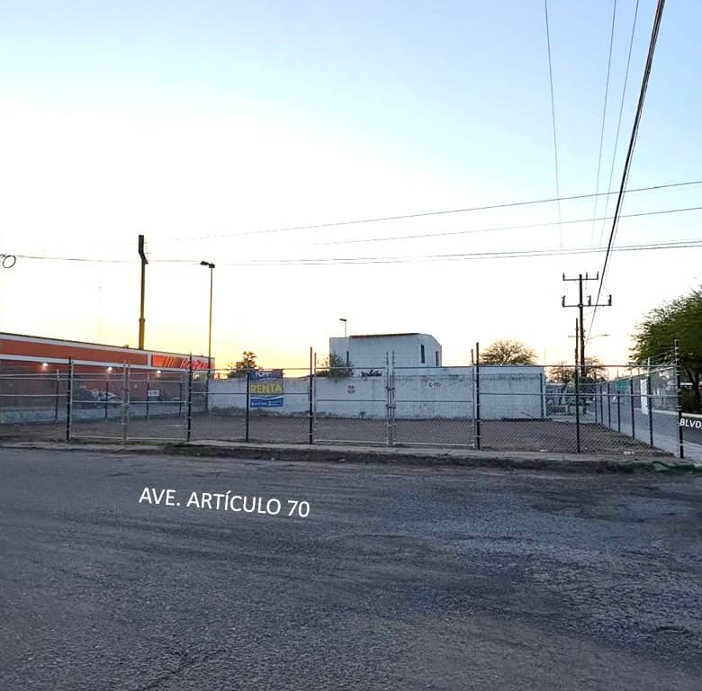 FOMPO bienes raíces comerciales, terreno en venta con ubicación estratégica en Ave. Artículo 70 y Blvd. Pedro María de Anaya, ideal para inversión y desarrollo de negocios, con fácil acceso y excelente visibilidad en la zona.