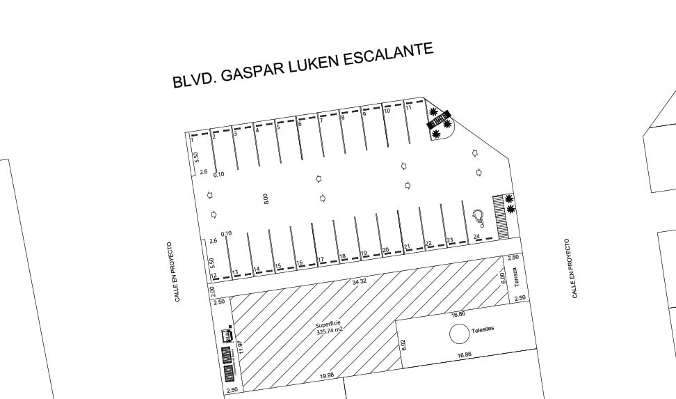 Amplia parcela comercial en venta en Blvrd. Gaspar Luken Escalante, ideal para proyectos de bienes raíces comerciales con excelentes ubicaciones y accesos.