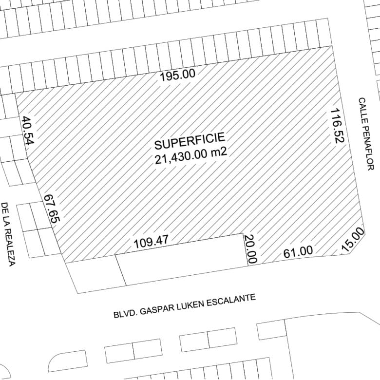 Zona de terreno en venta con amplia superficie de 21,430 m² en ubicación estratégica, ideal para desarrollos comerciales, industriales o inmobiliarios en la ciudad de Escalante.
