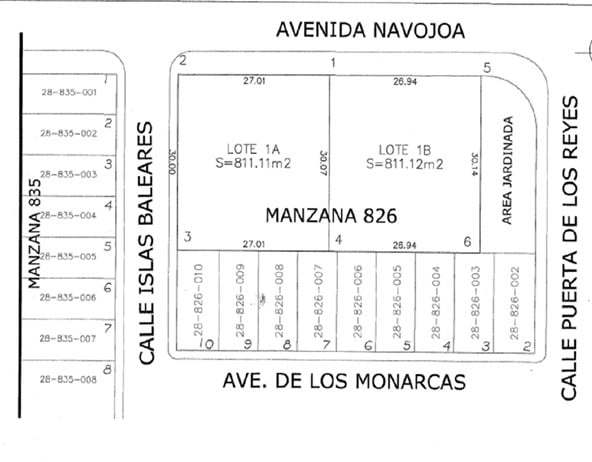 Lotes de terrenos comerciales en Avenida Navojoa con amplias áreas y excelente ubicación en Manzana 826, ideales para inversión y desarrollo empresarial en Sonora.