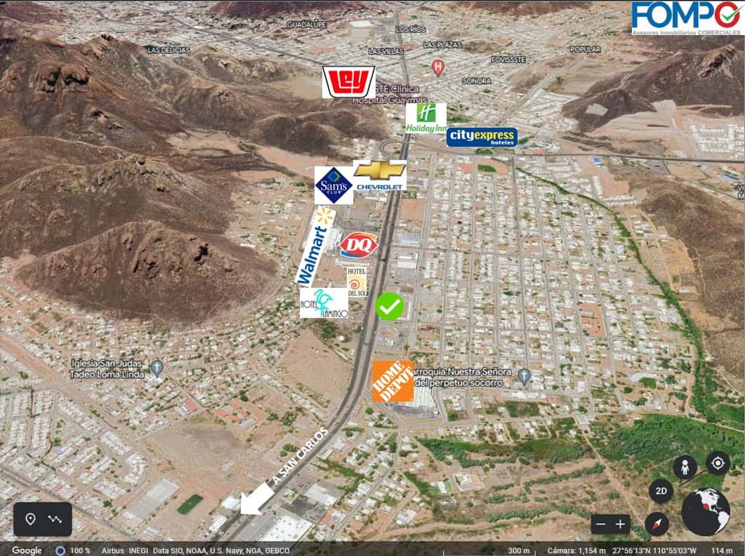 Amplia oportunidad de inversión en bienes raíces comerciales en una ubicación estratégica con acceso cercano a tiendas, hoteles y servicios clave en Guadalajara.