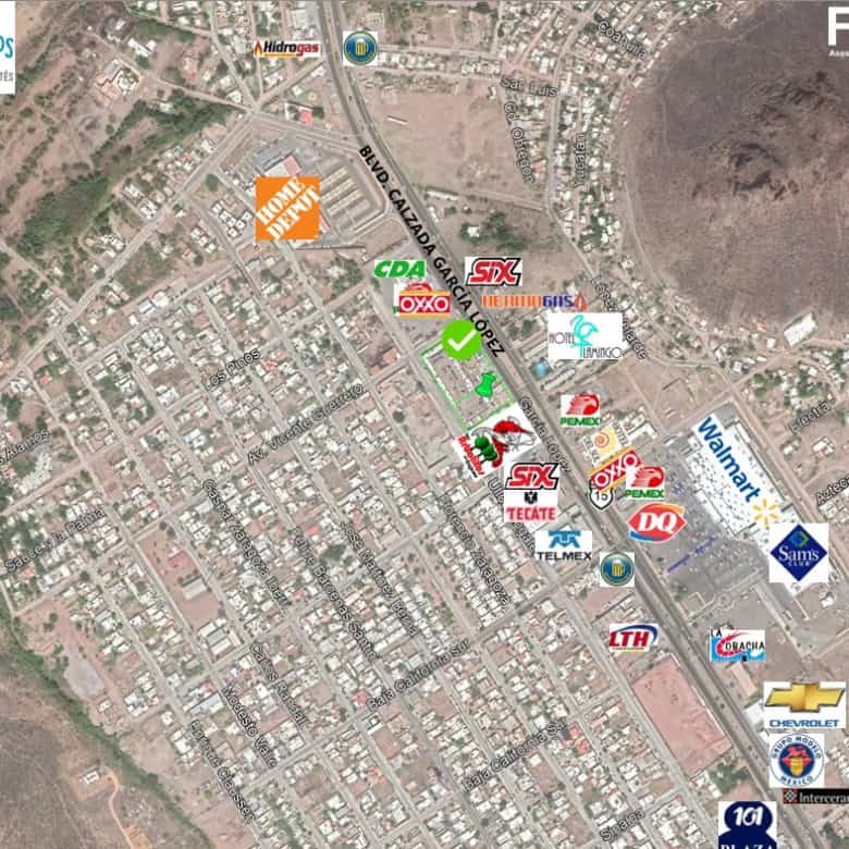 Amplia exposición de propiedades de bienes raíces comerciales en Guaymas San Carlos, con ubicación estratégica cerca de supermercados, gasolineras y áreas comerciales, ideal para inversión y desarrollo comercial.