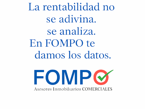 Análisis de datos inmobiliarios, asesoría en bienes raíces comerciales, servicios especializados en FOMPO, expertos en inversión y gestión de propiedades comerciales en mercado inmobiliario.