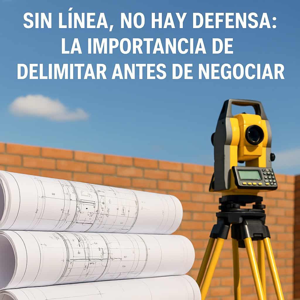 Plantas arquitectónicas de bienes raíces comerciales en Fompo, con equipo de medición láser para precisión en proyectos inmobiliarios.